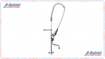 Bateria gastronomiczna ze spryskiwaczem i wylewką, wys. 122,5cm
