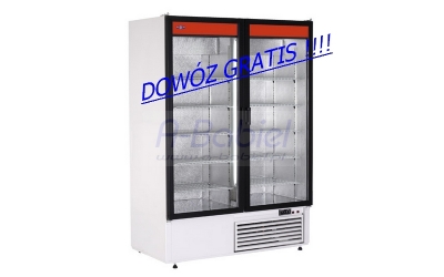 Szafa chłodnicza przeszklona dwudrzwiowa 140cm, Sch-S 1400