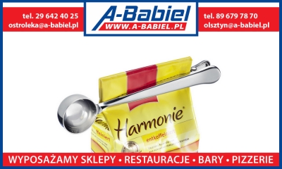 Miarka do kawy, łyżeczka z zaciskiem